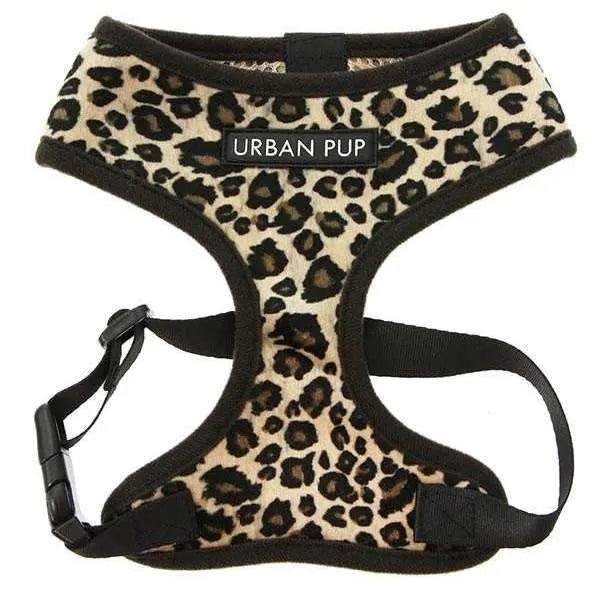 Leopard Print Plush Dog Harness - Urban Pup - 1