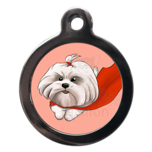 Lhasa Apso Superdog Dog Id Tag - Ps Pet Tags - 1