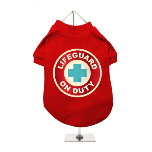 Lifeguard on Duty Dog T-shirt - Urban Pup - 1