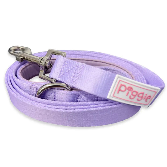 Lilac Dog Lead with Padded Handle - Piggie - 1