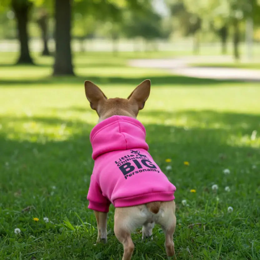 Little Chihuahua Big Personality Dog Hoodie - Rich Paw - 1