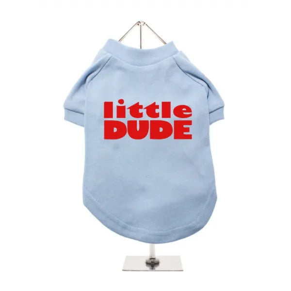 Little Dude Dog T-shirt Baby Blue - Urban Pup - 1