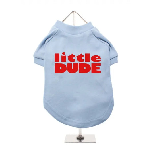 Little Dude Dog T-shirt Baby Blue - Urban Pup - 1