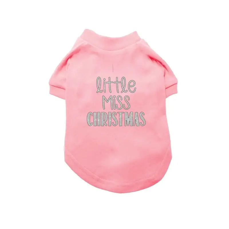 Little Miss Christmas Dog T-shirt - Rich Paw - 1