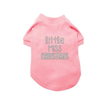 Little Miss Christmas Dog T-shirt - Rich Paw - 1