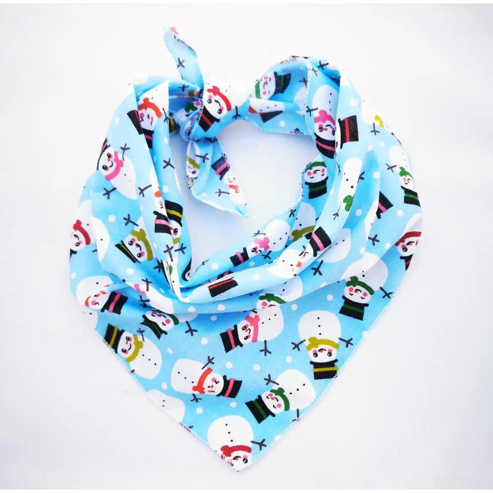Little Snowman Tie on Dog Bandana - Posh Pawz - 1