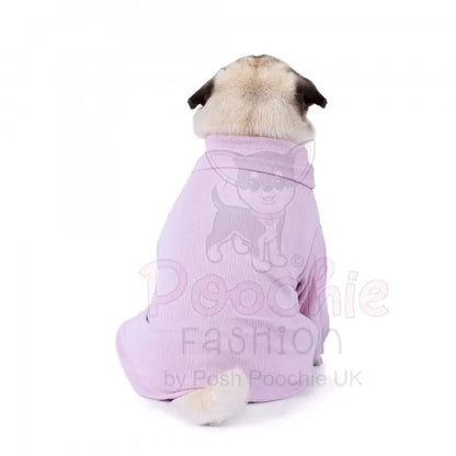 Long Sleeve Ribbed Dog T-shirt Lilac - Rich Paw - 3