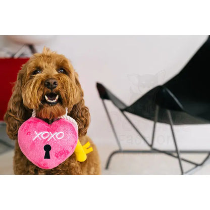 Love you a Lock Valentines Dog Toy by P.l.a.y - P.l.a.y - 3