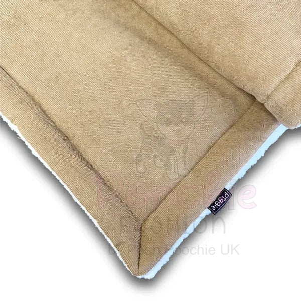 Luxury Beige Corduroy Dog Blanket - Piggie - 2