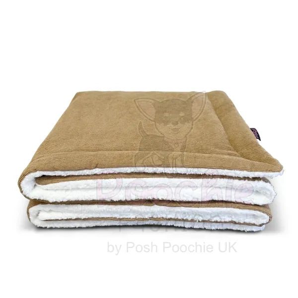 Luxury Beige Corduroy Dog Blanket - Piggie - 4