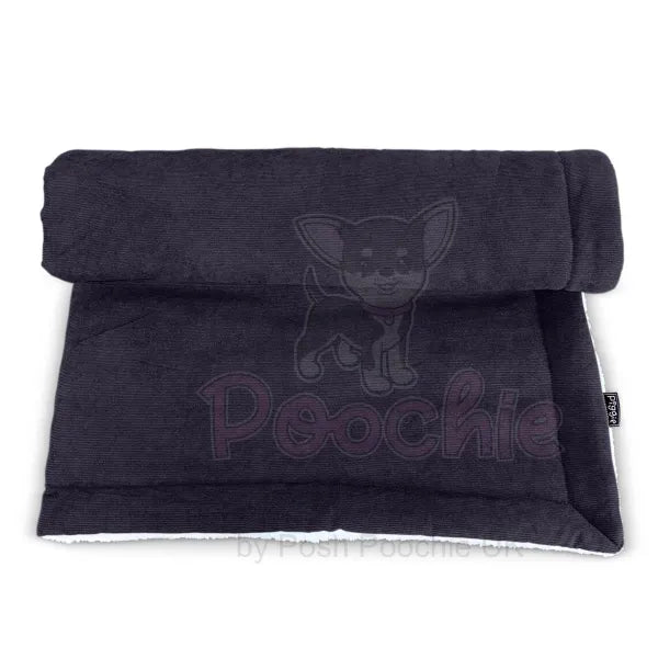 Luxury Black Corduroy Dog Blanket - Piggie - 8