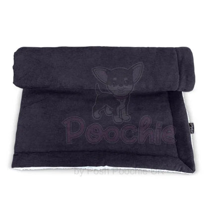 Luxury Black Corduroy Dog Blanket - Piggie - 8
