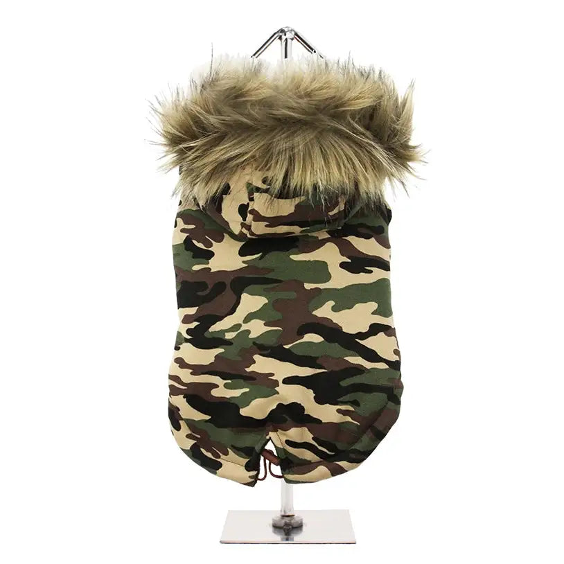 Luxury Camouflage Fish Tail Parka Dog Coat - Urban - 1