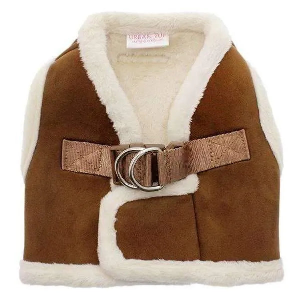 Luxury Faux Suede & Shearling Dog Harness - Urban Pup - 1