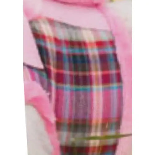 Luxury Fur Lined Pink Tartan Dog Harness - Sale - 7