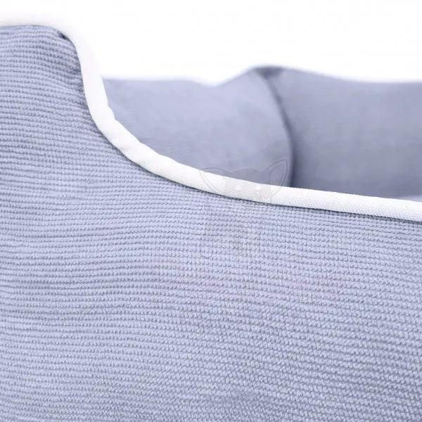 Luxury Grey Corduroy Dog Bed - Piggie - 4