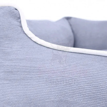 Luxury Grey Corduroy Dog Bed - Piggie - 4