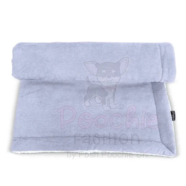 Luxury Grey Corduroy Dog Blanket - Piggie - 8