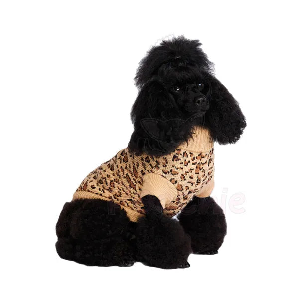 Luxury Leopard Dog Jumper - Urban - 2