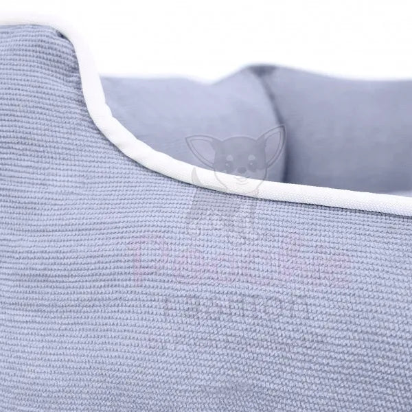 Luxury Personalised Grey Corduroy Dog Bed - Piggie - 4
