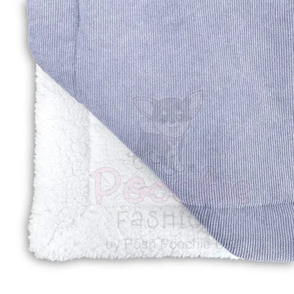 Luxury Personalised Grey Corduroy Dog Blanket - Piggie - 8