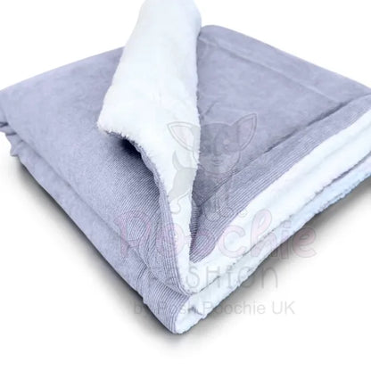 Luxury Personalised Grey Corduroy Dog Blanket - Piggie - 3