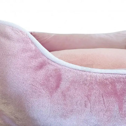 Luxury Pink Velvet Dog Bed - Piggie - 3