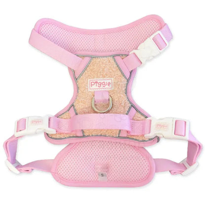 Luxury Teddy Fleece Explorer Dog Harness in Pink - Piggie - 3