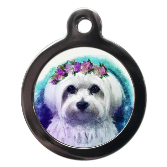 Maltese Graffiti Dog Id Tag - Ps Pet Tags - 1