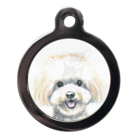 Maltese Portrait Dog Id Tag - Ps Pet Tags - 1