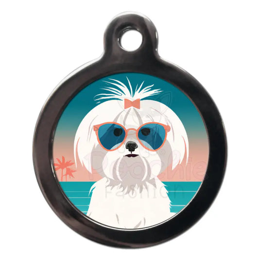 Maltese Summertime Dog Id Tag - Ps Pet Tags - 1