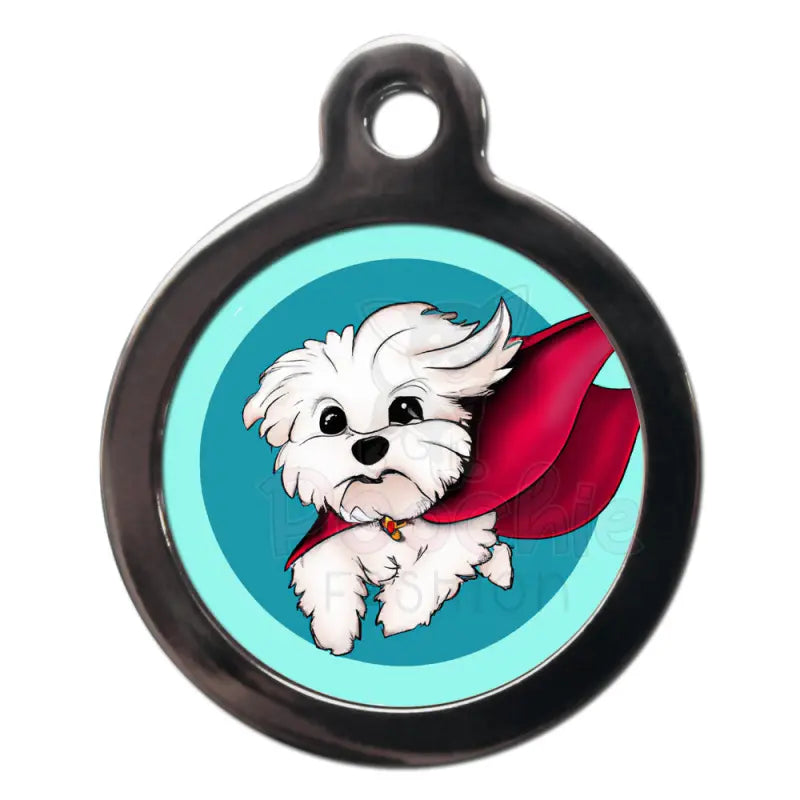 Maltese Superdog Dog Id Tag - Ps Pet Tags - 1