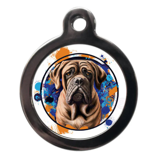 Mastiff Graffiti Dog Id Tag - Ps Pet Tags - 1