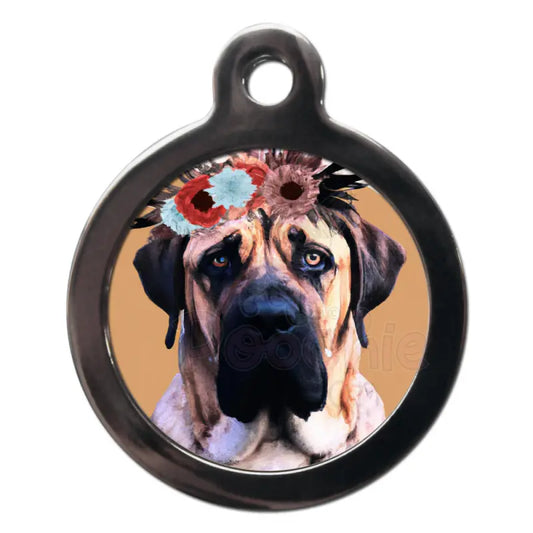 Mastiff Hippy Dog Id Tag - Ps Pet Tags - 1