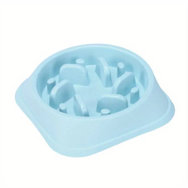 Maze Slow Feeder Dog Bowl In Blue - Posh Pawz - 1