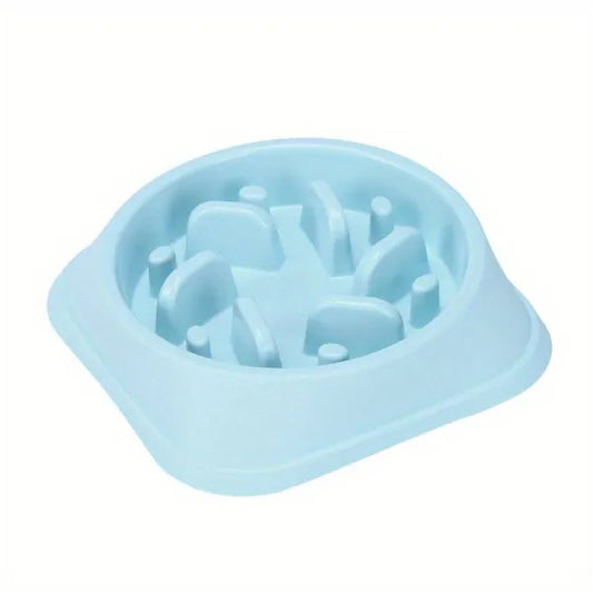 Maze Slow Feeder Dog Bowl in Blue - Posh Pawz - 1