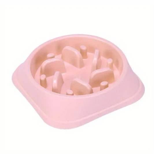 Maze Slow Feeder Dog Bowl in Pink - Posh Pawz - 1
