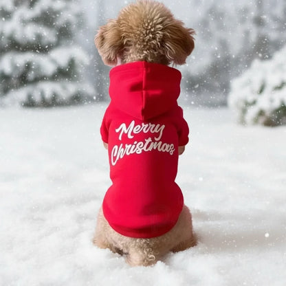 Merry Christmas Dog Hoodie Sweatshirt - Poochie Fashion - 2