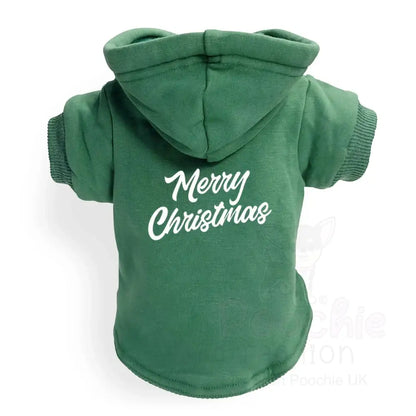Merry Christmas Dog Hoodie Sweatshirt - Poochie Fashion - 3