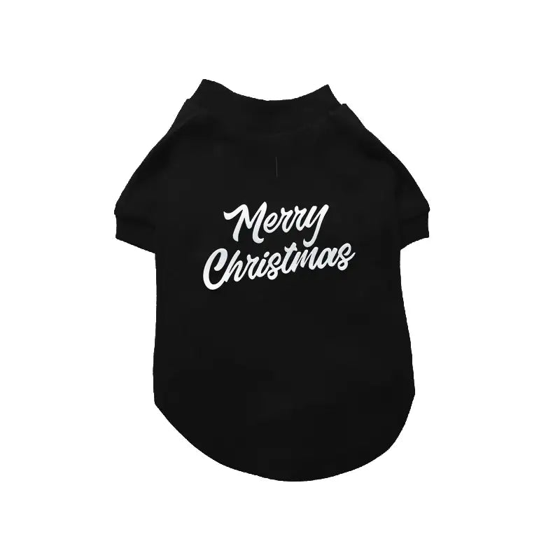 Merry Christmas Glitter Dog T-shirt - Rich Paw - 1