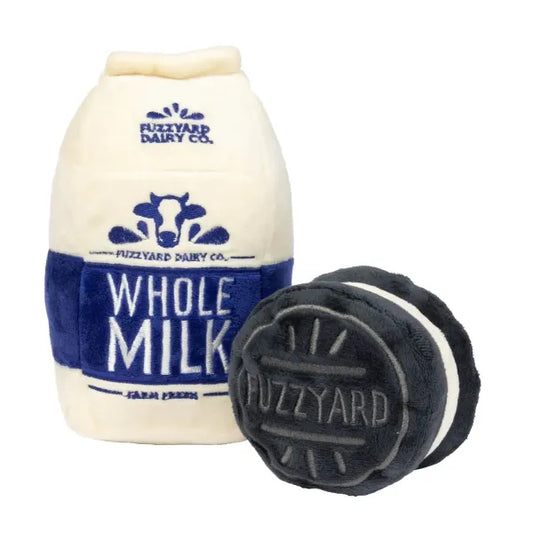 Milk and Cookie 2 Pack Dog Toys by Fuzzyard - Fuzzyard - 1