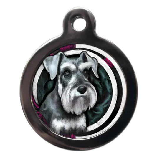 Miniature Schnauzer Graffiti Dog Id Tag - Ps Pet Tags - 1
