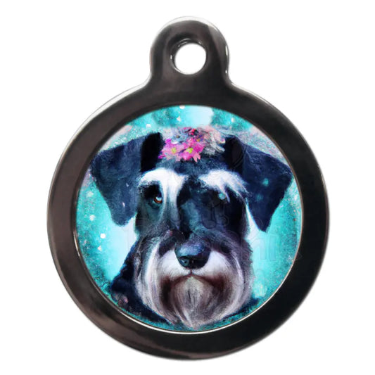 Miniature Schnauzer Hippy Dog Id Tag - Ps Pet Tags - 1