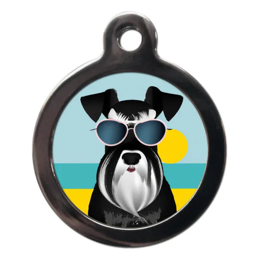 Miniature Schnauzer Summertime Dog Id Tag - Ps Pet Tags - 1