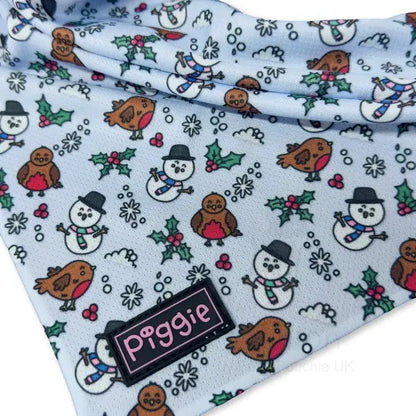 Mr Robin Festive Tie on Dog Bandana - Piggie - 2