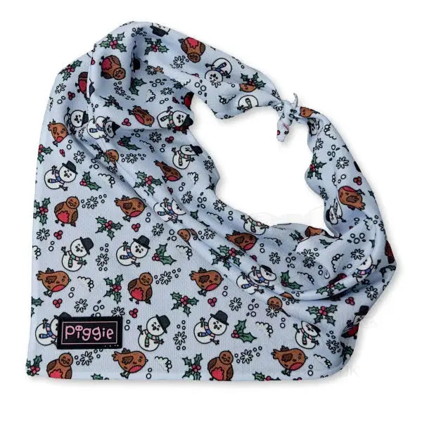 Mr Robin Festive Tie on Dog Bandana - Piggie - 3