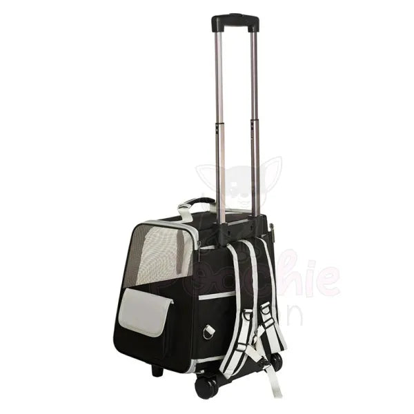 Multi Function Pet Travel Carrier Trolley Poochie Fashion