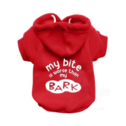 My Bite is Worse than my Bark Dog Hoodie - Rich Paw - 3