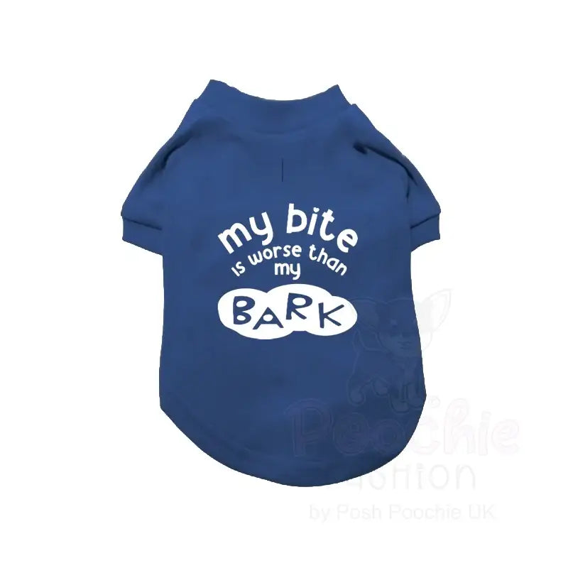 My Bite is Worse than my Bark Dog T-shirt - Poochie Fashion - 2