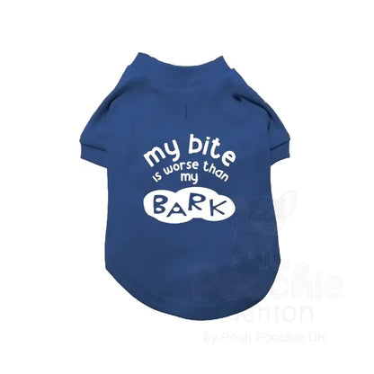 My Bite is Worse than my Bark Dog T-shirt - Poochie Fashion - 2